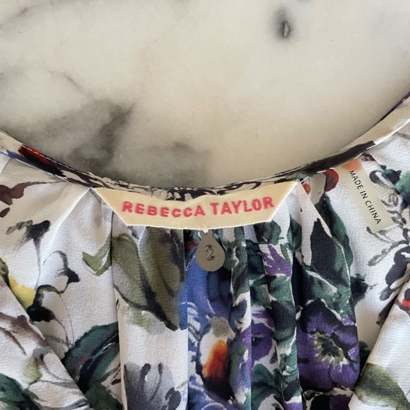 Rebecca Taylor Silk Floral Top - Picture 4 of 14